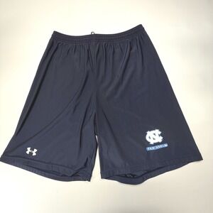 Under Armour UNC Tar Heels Basketball Shorts Men's MD Navy NCAA
